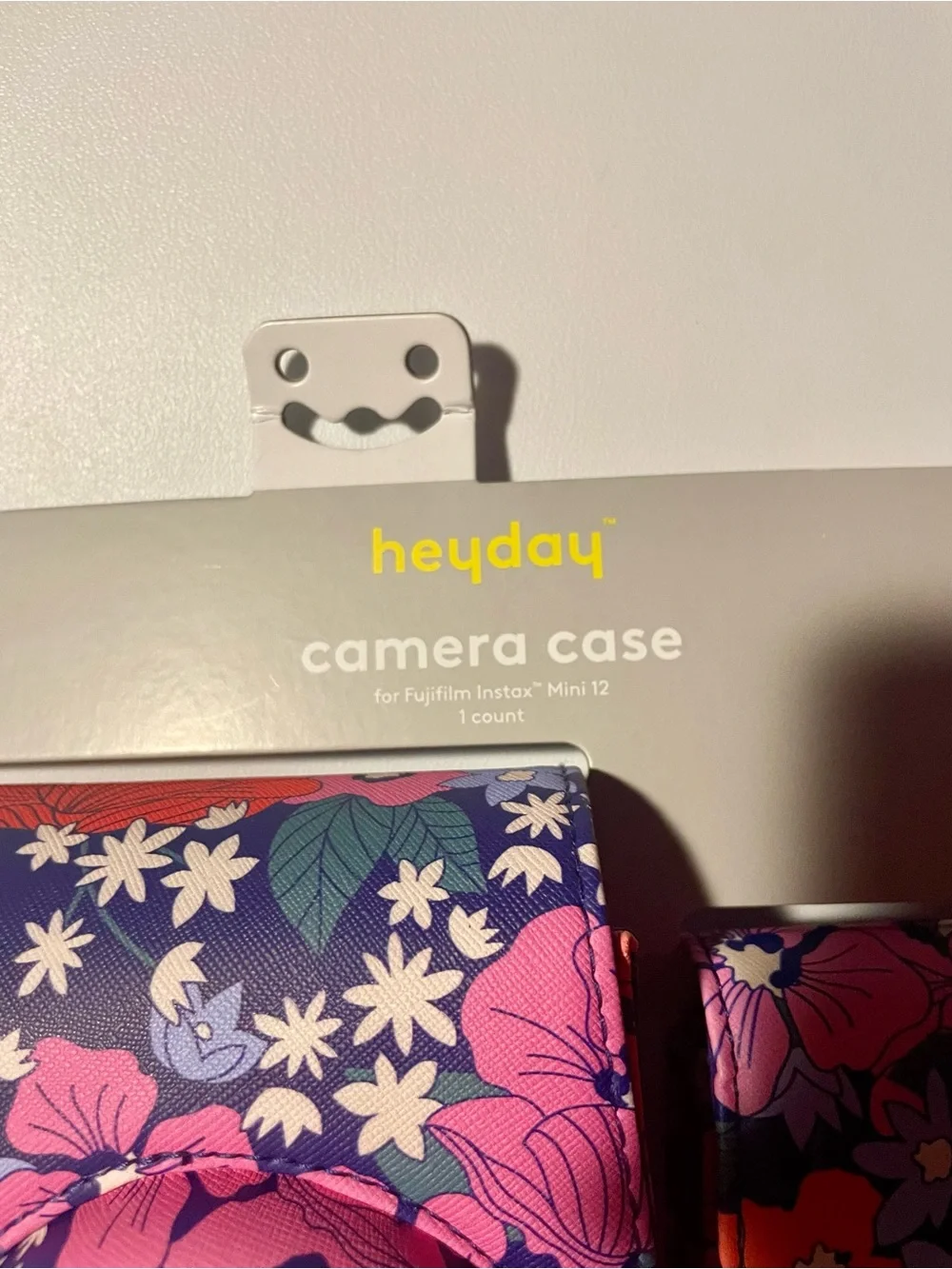NWT Heyday Floral Camera Case Bag & Film Pouch For Fujifilm Instax Mini 12 Blue